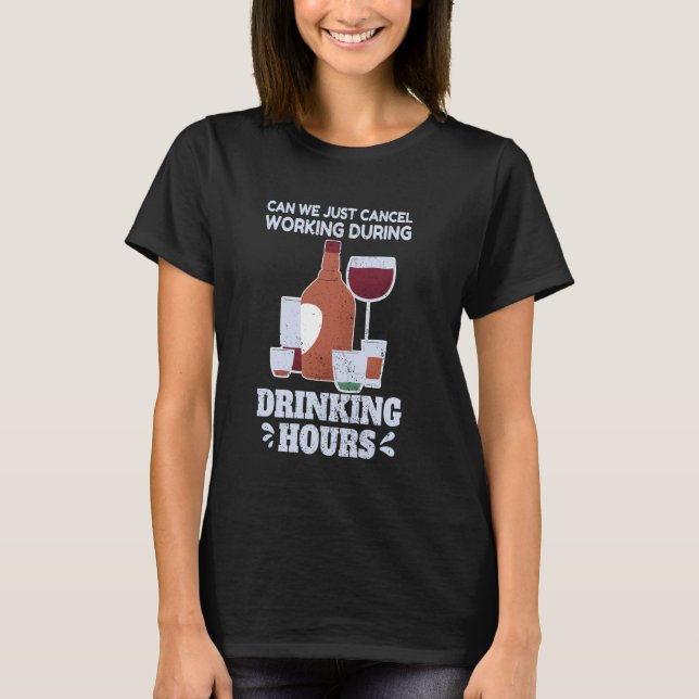 Arbeta Humor Hate-arbetsjobb Kärlek Drinking Drink T Shirt (Framsida)