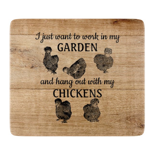 Arbeta i Garden hang med Chickens  (Framsidan)