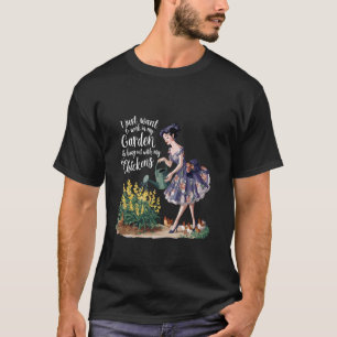 Arbeta I Min Trädgård Hänga Ut Med Hönor Kvinnor T Shirt