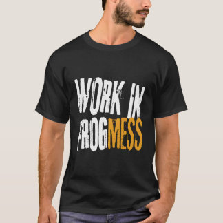 Arbeta i Progröra! Funny S Vintage Grungy Workers T Shirt