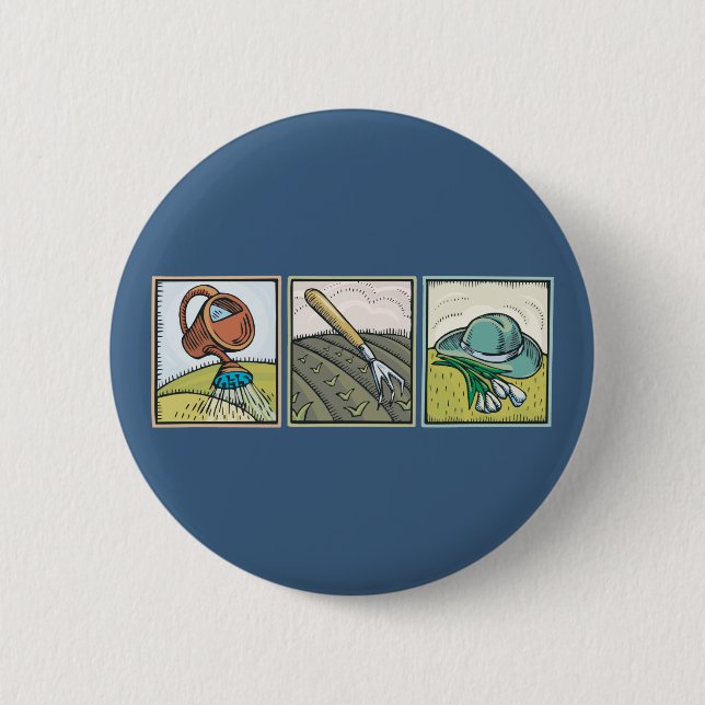 Arbeta i trädgården knapp (Framsida)