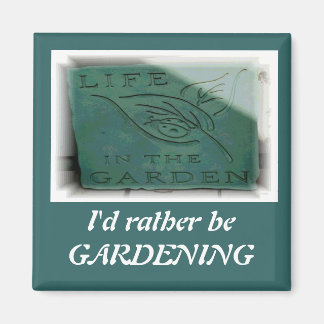 Arbeta i trädgården magnet