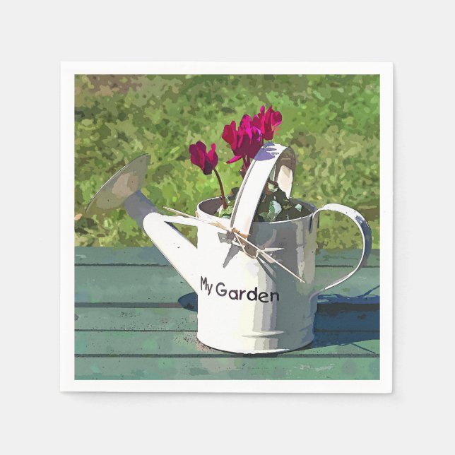 ARBETA I TRÄDGÅRDEN PAPPERSSERVETT (Framsidan)