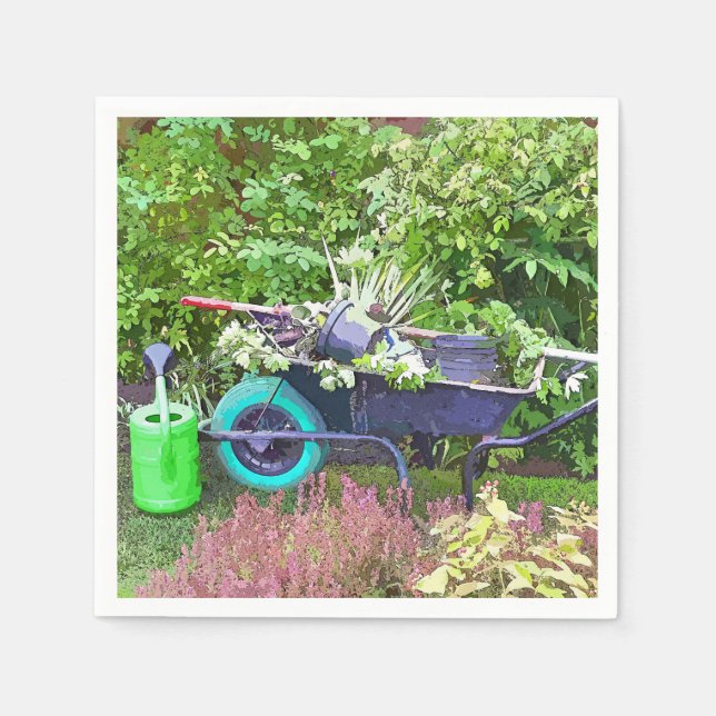 ARBETA I TRÄDGÅRDEN PAPPERSSERVETT (Framsidan)