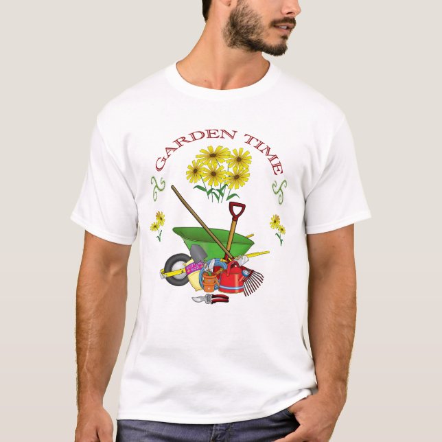 Arbeta i trädgården t shirt (Framsida)