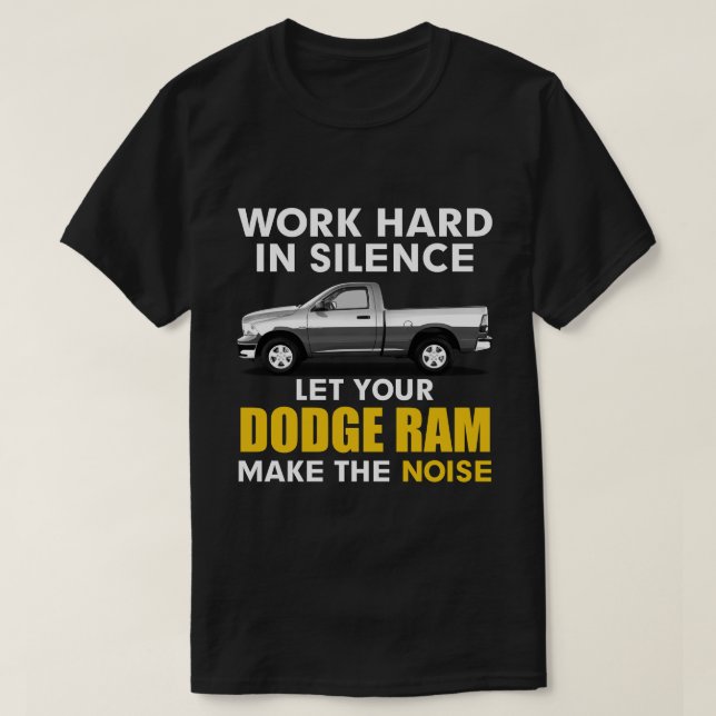 Arbeta i tystnad Låt din docka ramla göra oväsen T Shirt (Design framsida)