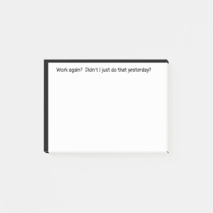 Arbeta igen....................................... post-it block