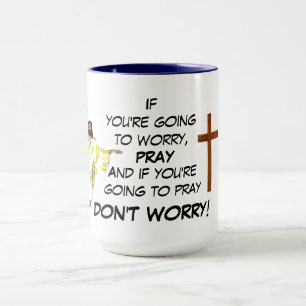 ARBETA INTE PRAY MUGG
