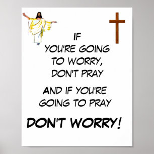 ARBETA INTE PRAY POSTER