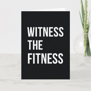 Arbeta med att citera vittnet om Fitness Black Whi Kort
