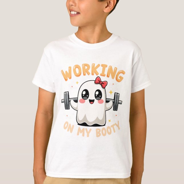 Arbeta med Booty Bodybuilding der Bodybuilding Wor T Shirt (Framsida)