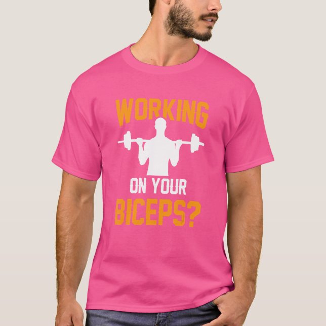 Arbeta med din biskopsexamen i Ord muskelkurva T Shirt (Framsida)