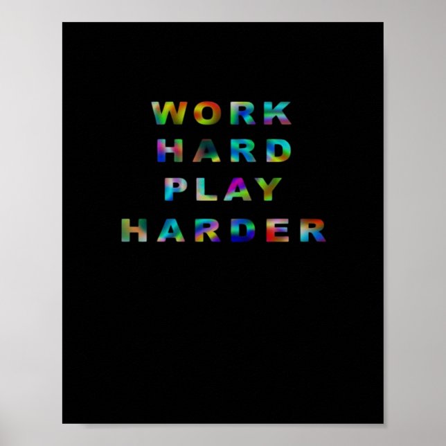 Arbeta med hårddiskuppspelning så hårt klassiskt poster (Framsidan)
