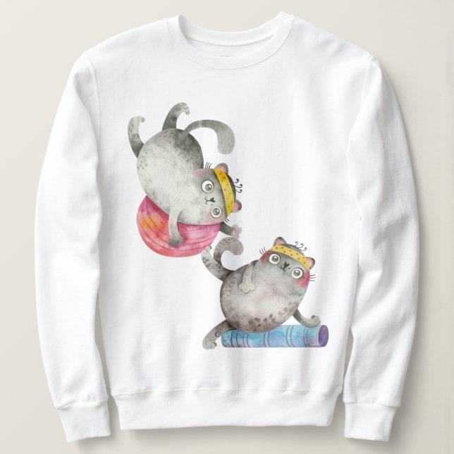 Arbeta med katter t shirt (Design framsida)