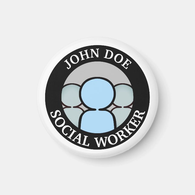 Arbeta med människor magnet (Framsidan)