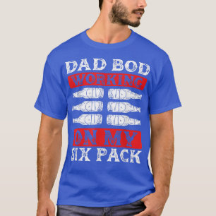 Arbeta med min Pappa Bod Funny Fars dag Beer Lov T Shirt