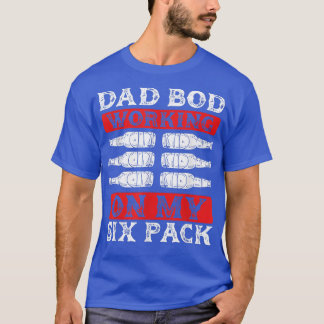 Arbeta med min Pappa Bod Funny Fars dag Beer Lov T Shirt
