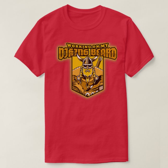Arbeta med mitt Viking Beard T Shirt (Design framsida)