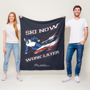 Arbeta nu senare med att hoppas över Fläkt Novelty Fleecefilt