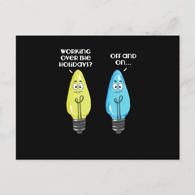 Arbeta över helgerna helg vykort (Framsida)