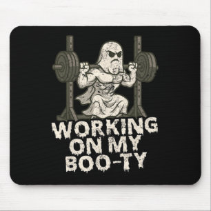 Arbeta på min Boo-ty Funny Halloween Muscular Ghos Musmatta