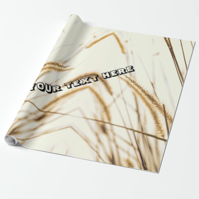 ARBETA PAPPERT MED REDIGERBAR TEXT PRESENTPAPPER (Utrullad)