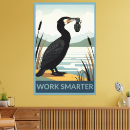 Arbeta smartare affisch canvastryck