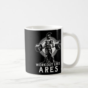 Arbeta som Ares Grekiska Gud Bodybuilding Fitness Kaffemugg