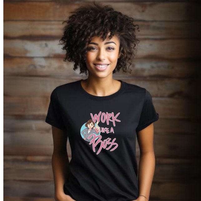 Arbeta som en Chef-Chef-Dam T Shirt (Skapare uppladdad)