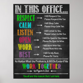 Arbeta tillsammans med Office Classroom-Poster Poster