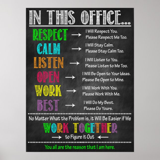 Arbeta tillsammans med Office Classroom-Poster Poster (Framsidan)