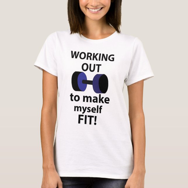 Arbeta ut arbetsväggar Arbeta ut T Shirt (Framsida)