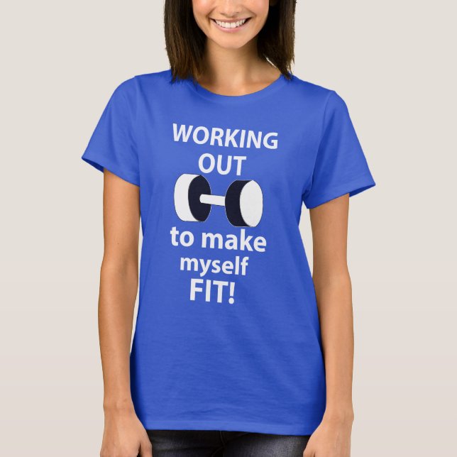 Arbeta ut arbetsväggar Arbeta ut T Shirt (Framsida)