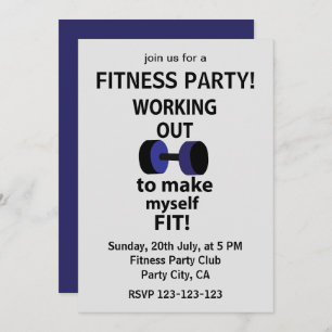 Arbeta ut arbetsvikt Arbeta ut Inbjudningar