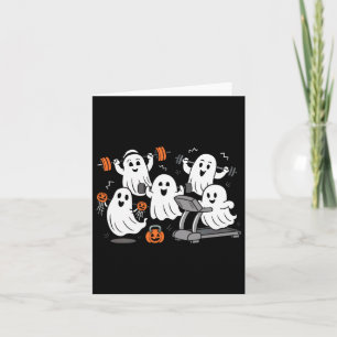 Arbeta ut Ghost Gym Halloween Shirt Fitness Weig Kort