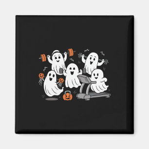 Arbeta ut Ghost Gym Halloween Shirt Fitness Weig Magnet