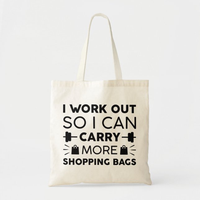 Arbeta ut Shopping bag Tygkasse (Framsidan)