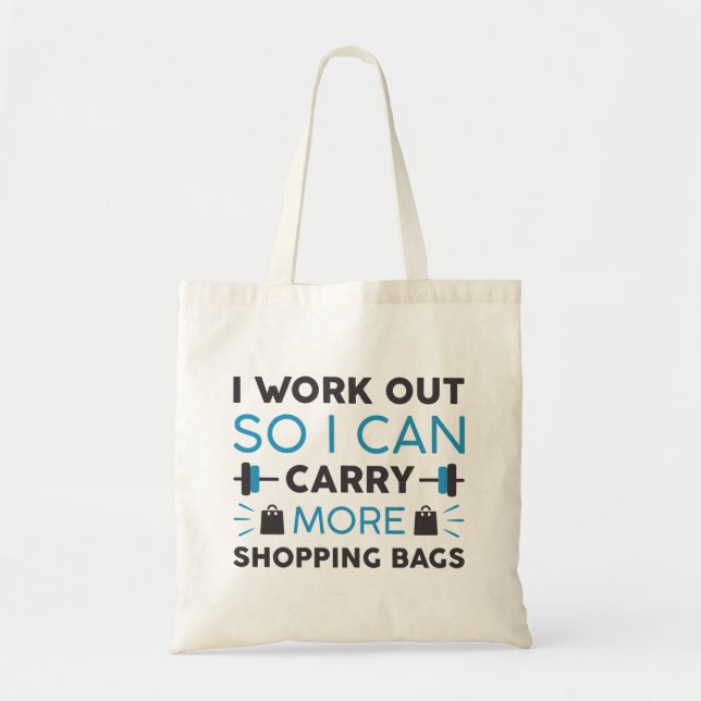 Arbeta ut Shopping bag Tygkasse (Framsidan)