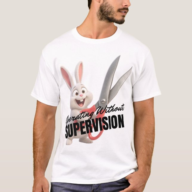 Arbeta Utan Övervakning T Shirt (Framsida)