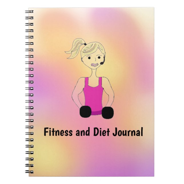 Arbeta utifrån Fitness och Diet Journal Anteckningsbok (Framsidan)