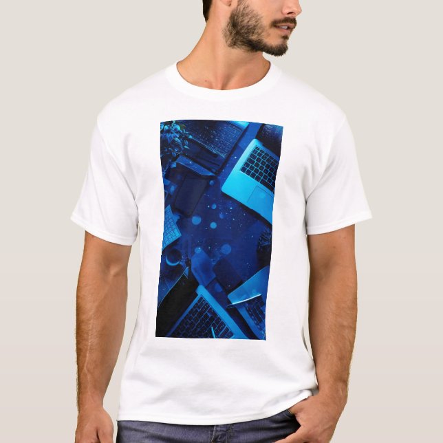 Arbeta var som helst med installationen av Freelan T Shirt (Framsida)