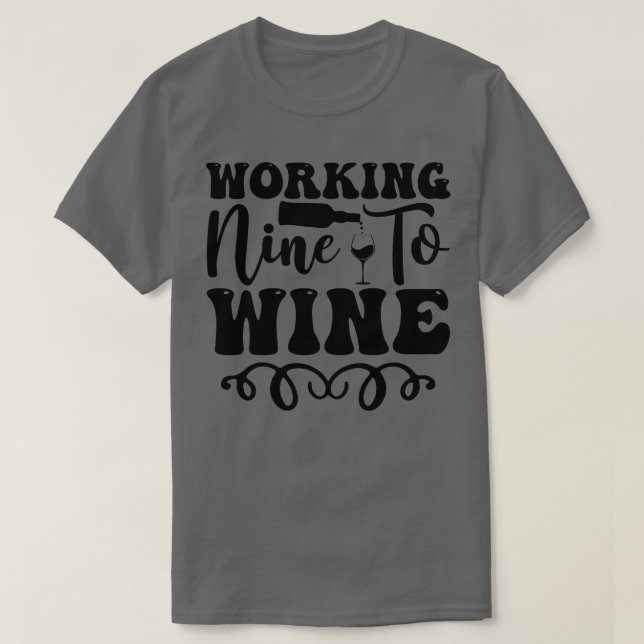 Arbeta vin mot vin t shirt (Design framsida)