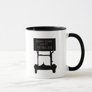 Arbeta Zont nästa 10 miles Mugg