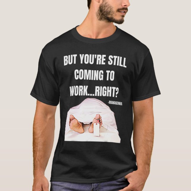 Arbetade hos DödsOffice Worker Employee HR Manager T Shirt (Framsida)