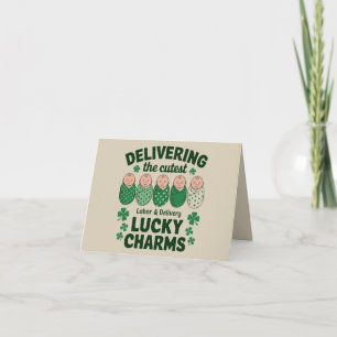 Arbetande & Förlossning Lucky Charm Sjuksköterska Kort