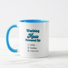 Arbetande Mamma Driven Av:Kaffe Deadline En tupplu Mugg