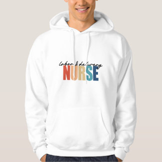 Arbetande och förlossning RN Sjuksköterskeuppskatt Hoodie