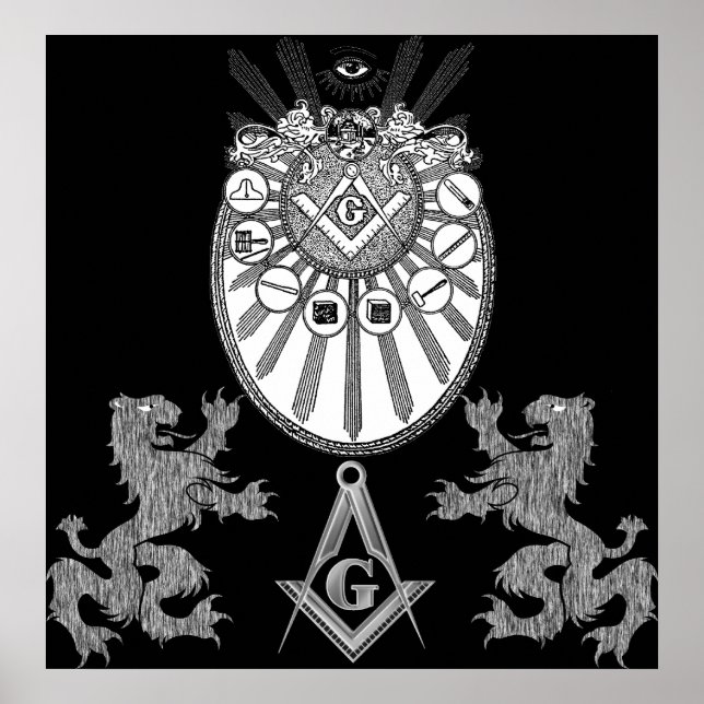 Arbetande Verktyg och Lejon Poster (Framsidan)