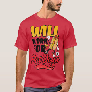 Arbetar för Hett Hundar Design Hett Hund älskare T Shirt