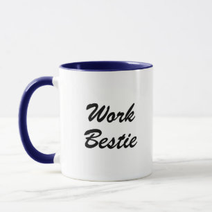 Arbetar Kompis Rolig Arbetskamrat Typografi Kaffem Mugg